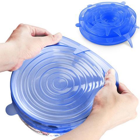 Fresh Reusable Silicone Stretch Lids - Set of 6