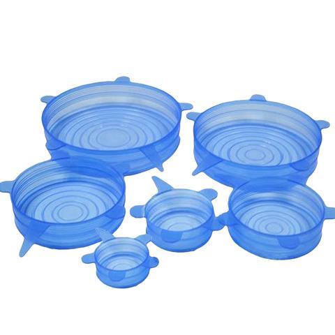 Fresh Reusable Silicone Stretch Lids - Set of 6