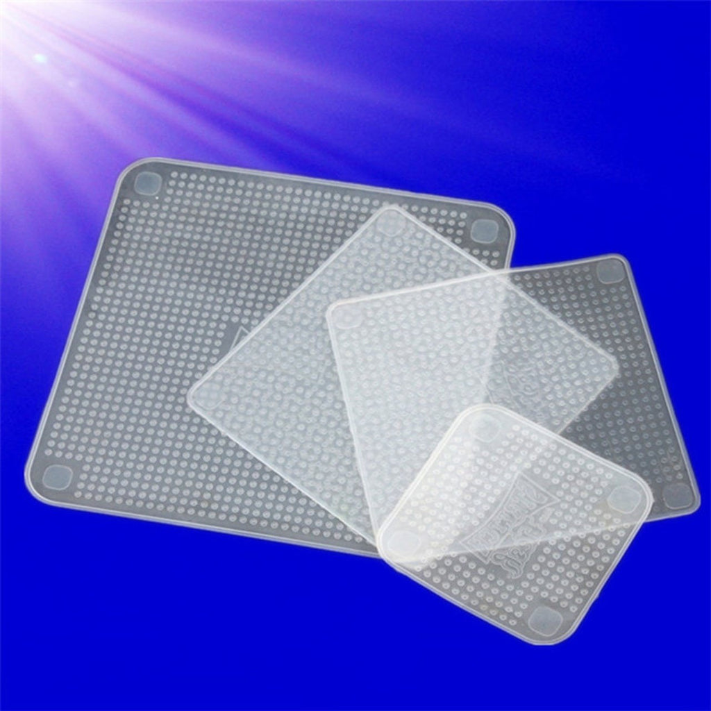 Stretch and Fresh Reusable Silicone Food Savers - Set of 4