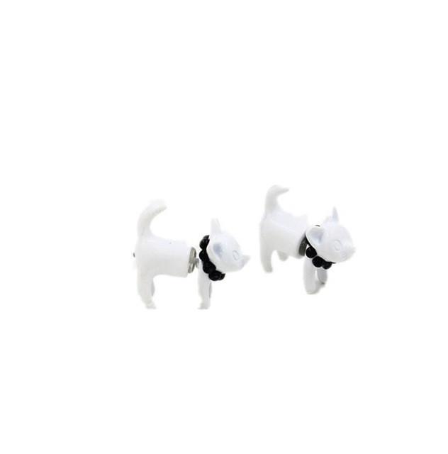 Meow 3D Peal Cat Earrings