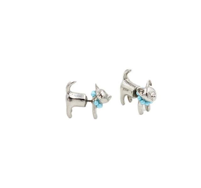 Meow 3D Peal Cat Earrings