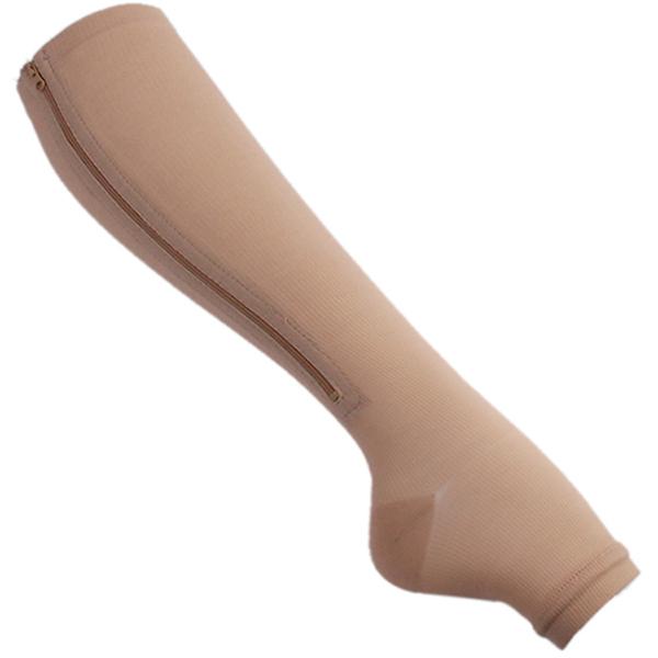 FlexZip Toeless Compression Socks
