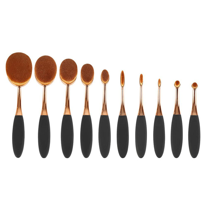 Elise Oval Makeup Brush Set