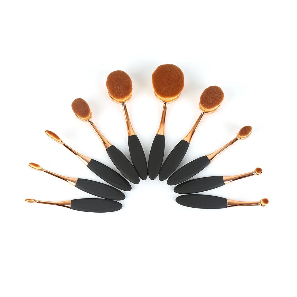 Elise Oval Makeup Brush Set