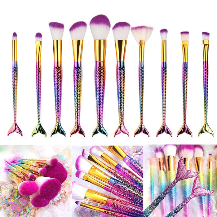 Mermaid Makeup Brush Set