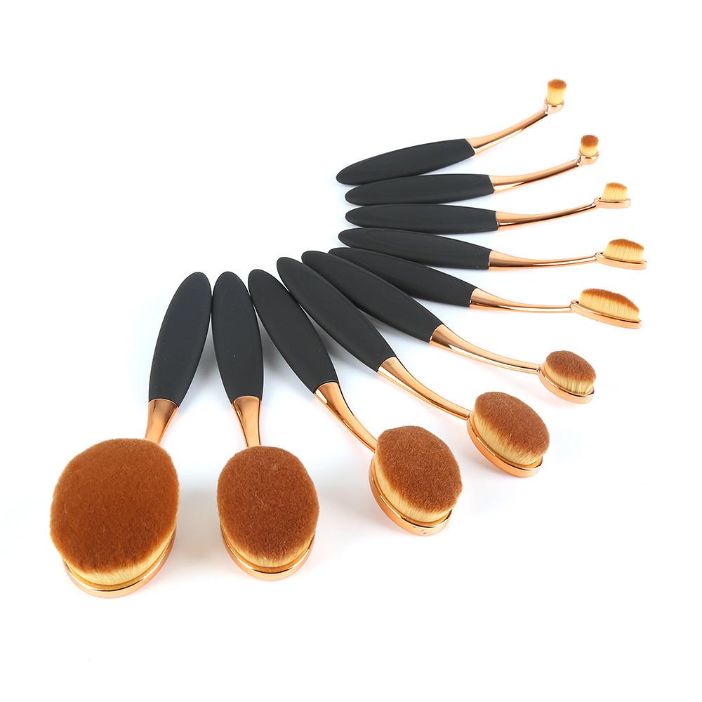 Elise Oval Makeup Brush Set