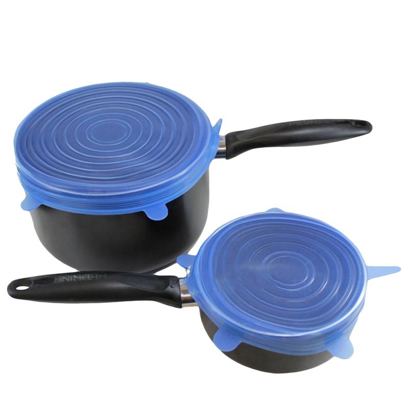 Fresh Reusable Silicone Stretch Lids - Set of 6