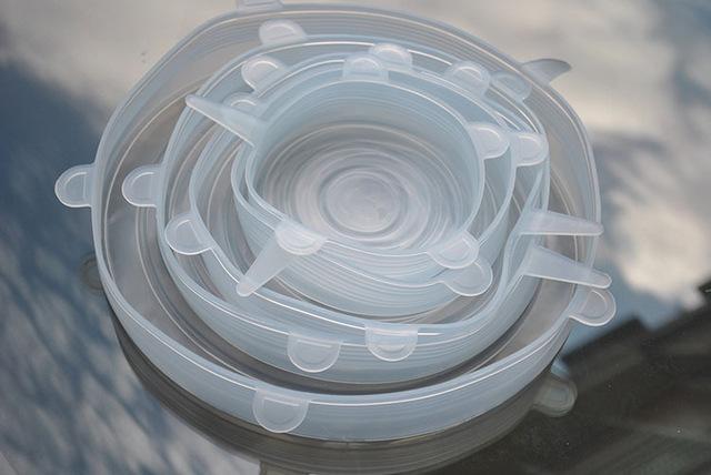 Fresh Reusable Silicone Stretch Lids - Set of 6
