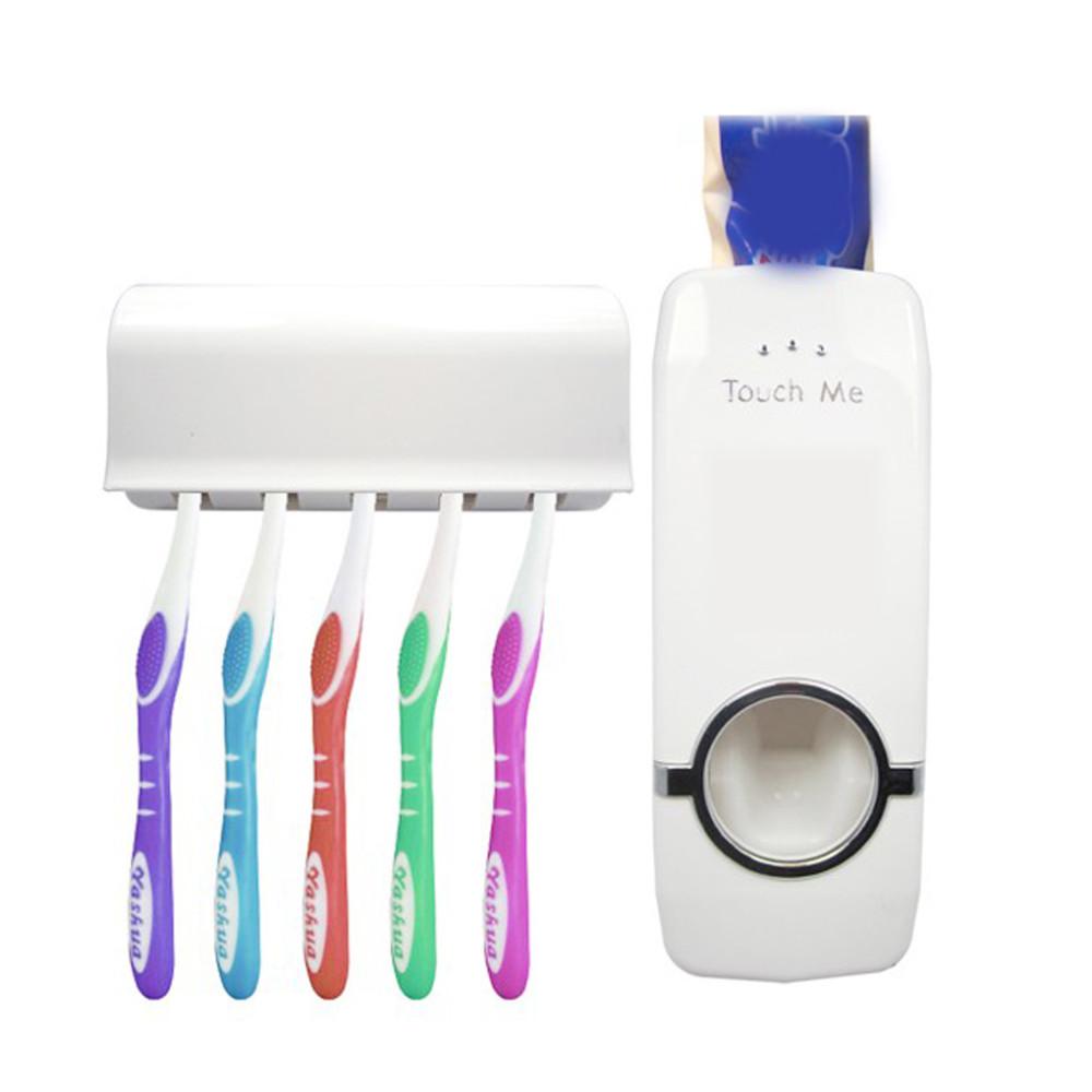 Magic Toothbrush Wall Mount & Toothpaste Dispenser