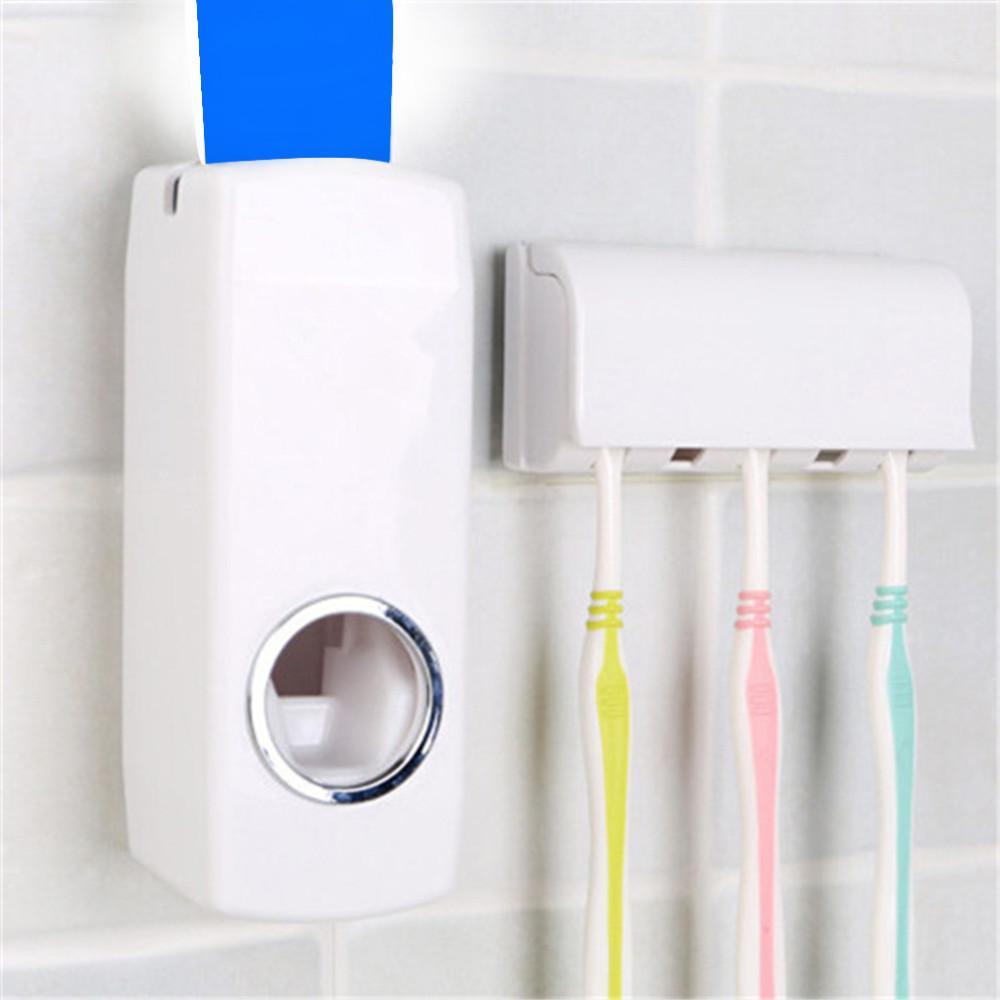 Magic Toothbrush Wall Mount & Toothpaste Dispenser