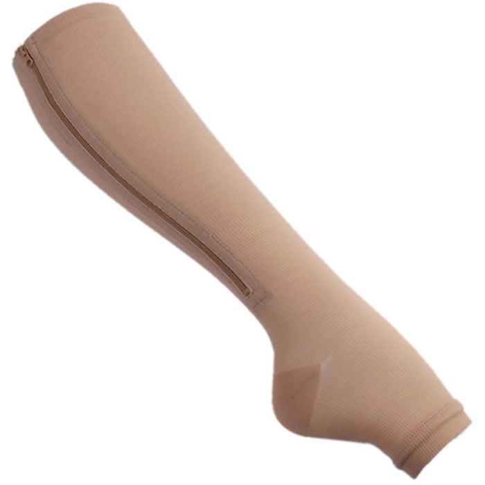 FlexZip Toeless Compression Socks